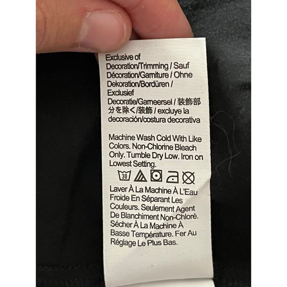 Madewell dress Brooke Midi One-Shoulder Tie Waist Cotton black size 22W - Picture 7 of 7